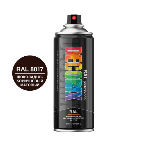 Аэрозольная эмаль RAL professional DECORIX 520 мл матовая