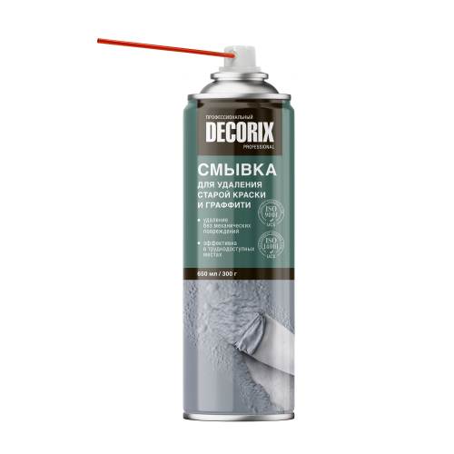 Аэрозольная смывка для удаления старой краски и граффити DECORIX Профессиональная 650 мл