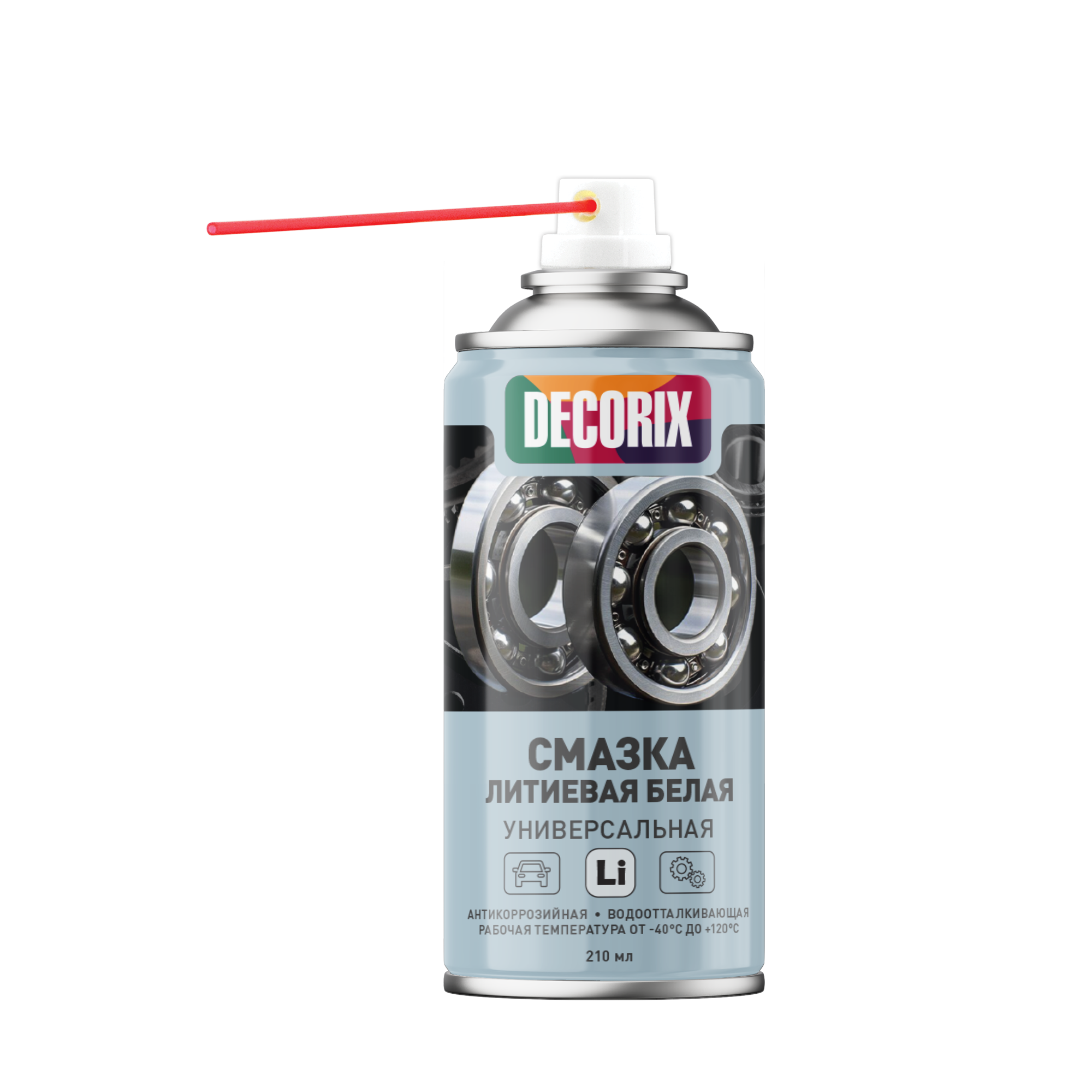 Смазка литиевая белая универсальная DECORIX 210 мл