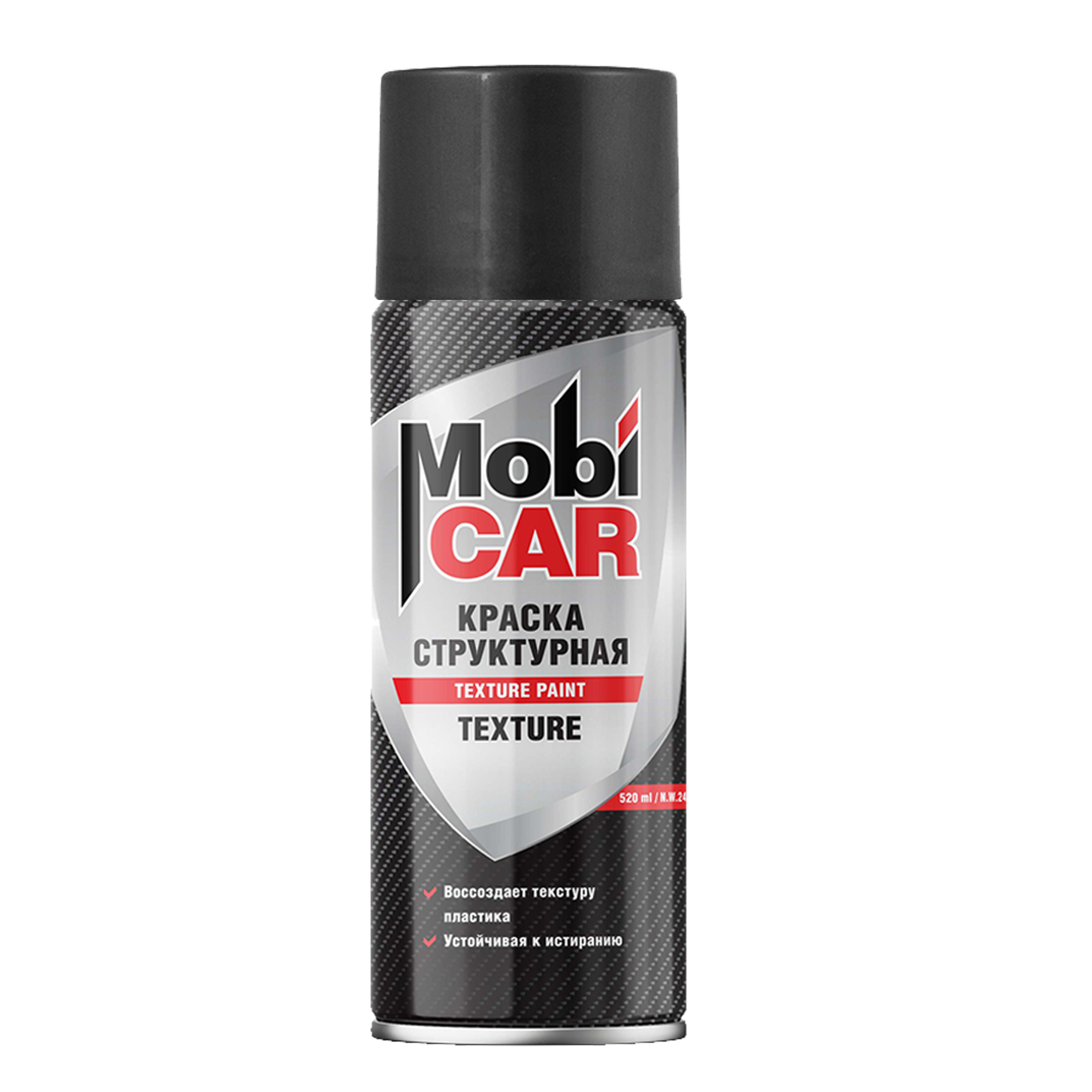 Аэрозольная структурная краска MobiCAR Texture 520 мл матовая