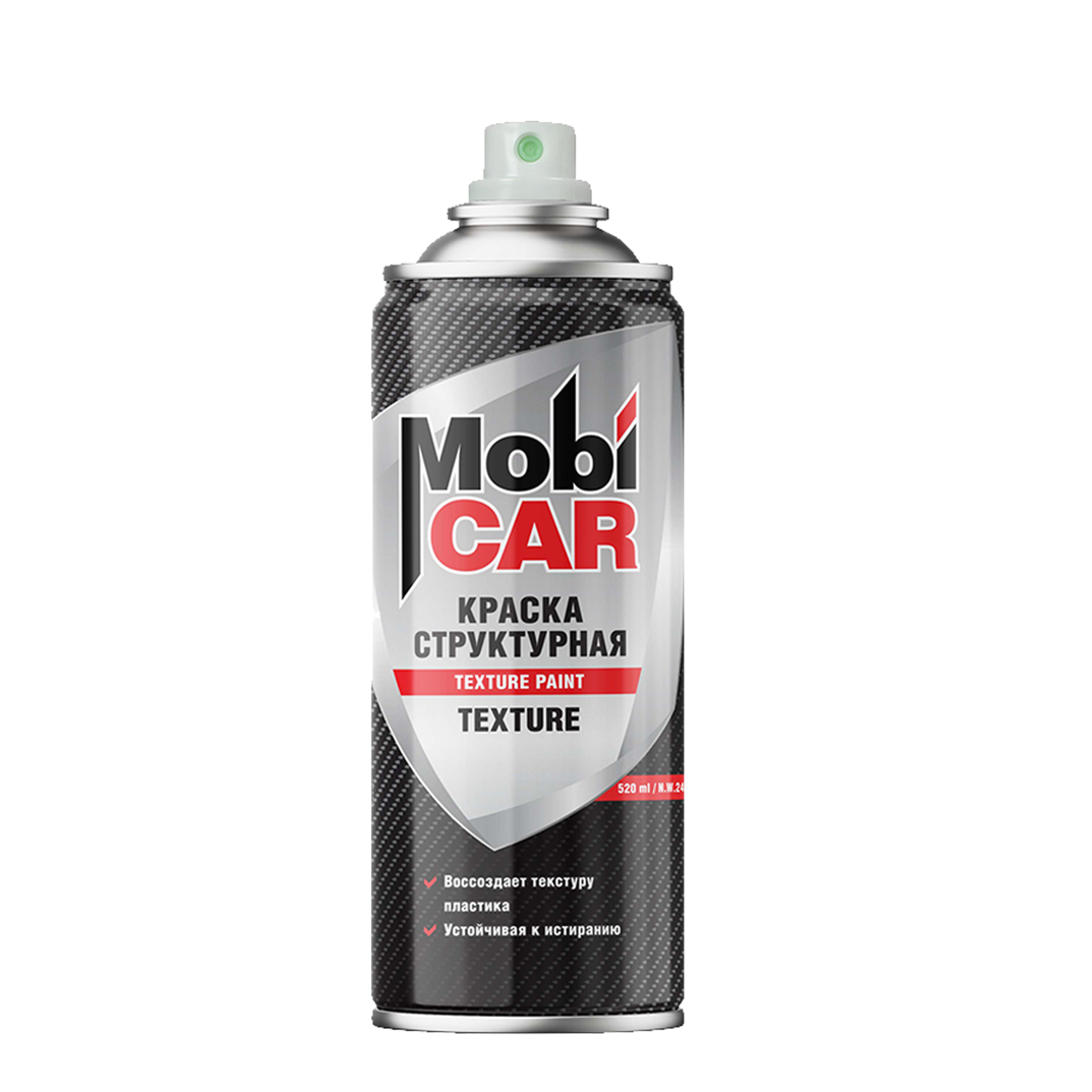 Аэрозольная структурная краска MobiCAR Texture 520 мл матовая
