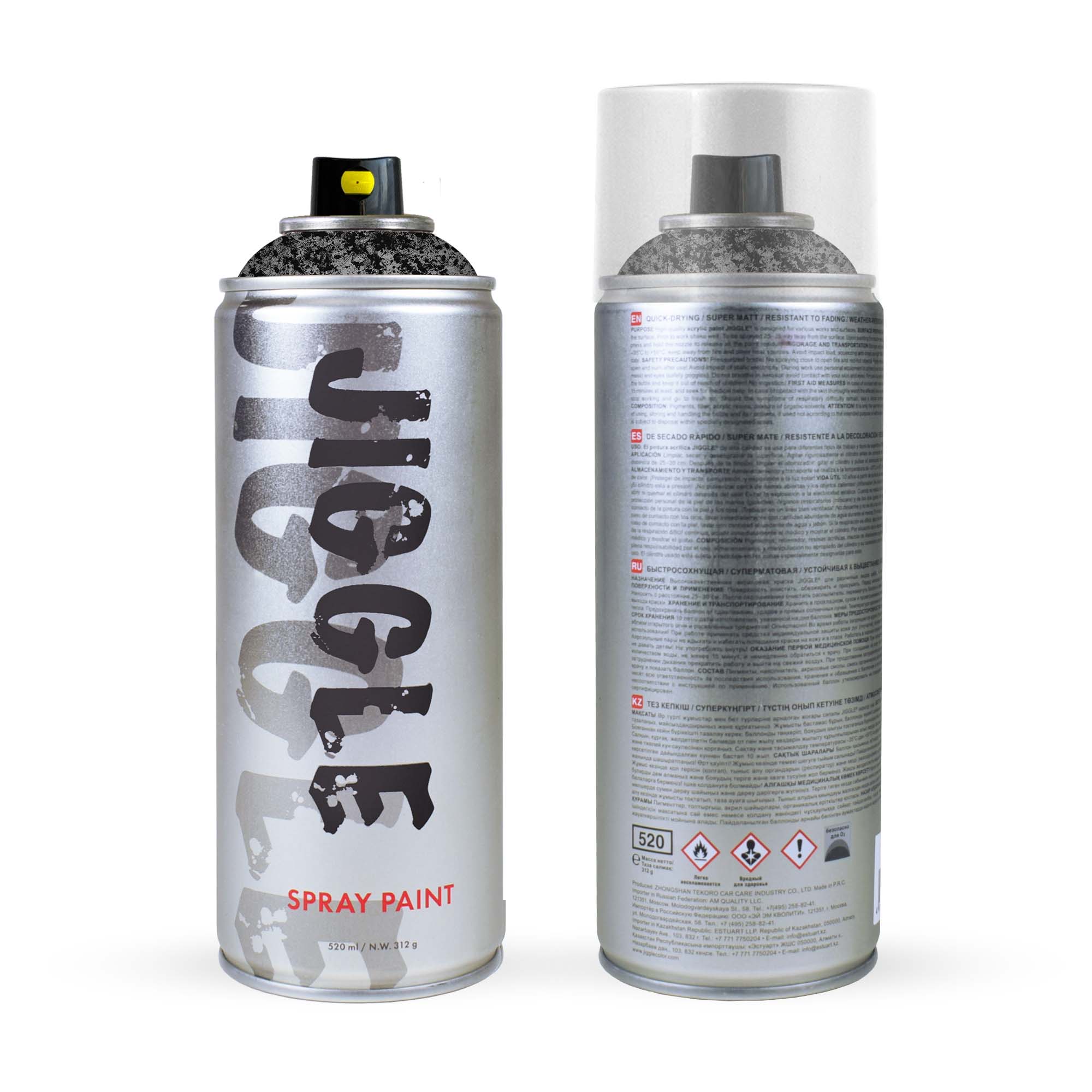 Аэрозольная краска для граффити JIGGLE с эффектом мрамора 520 мл