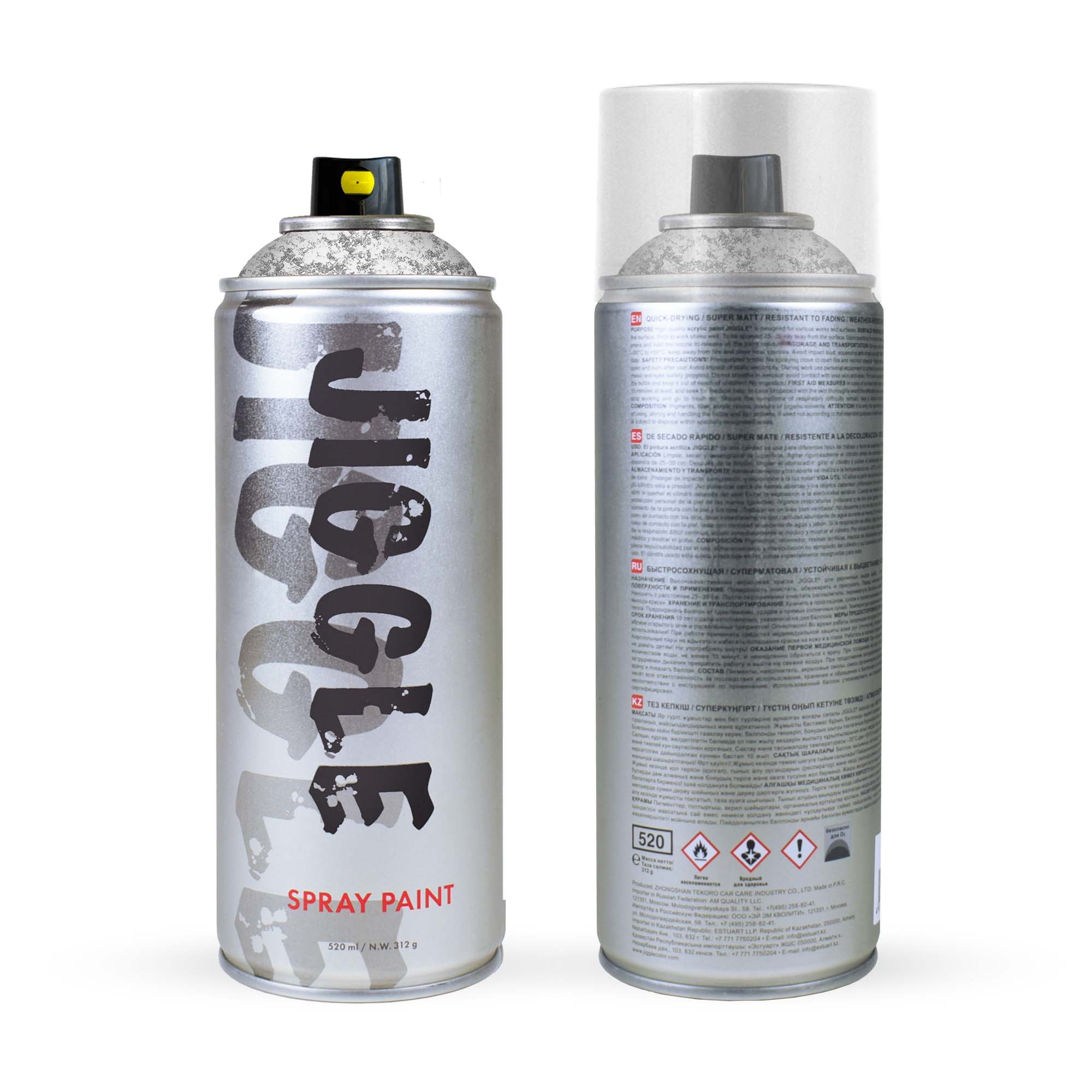 Аэрозольная краска для граффити JIGGLE с эффектом мрамора 520 мл