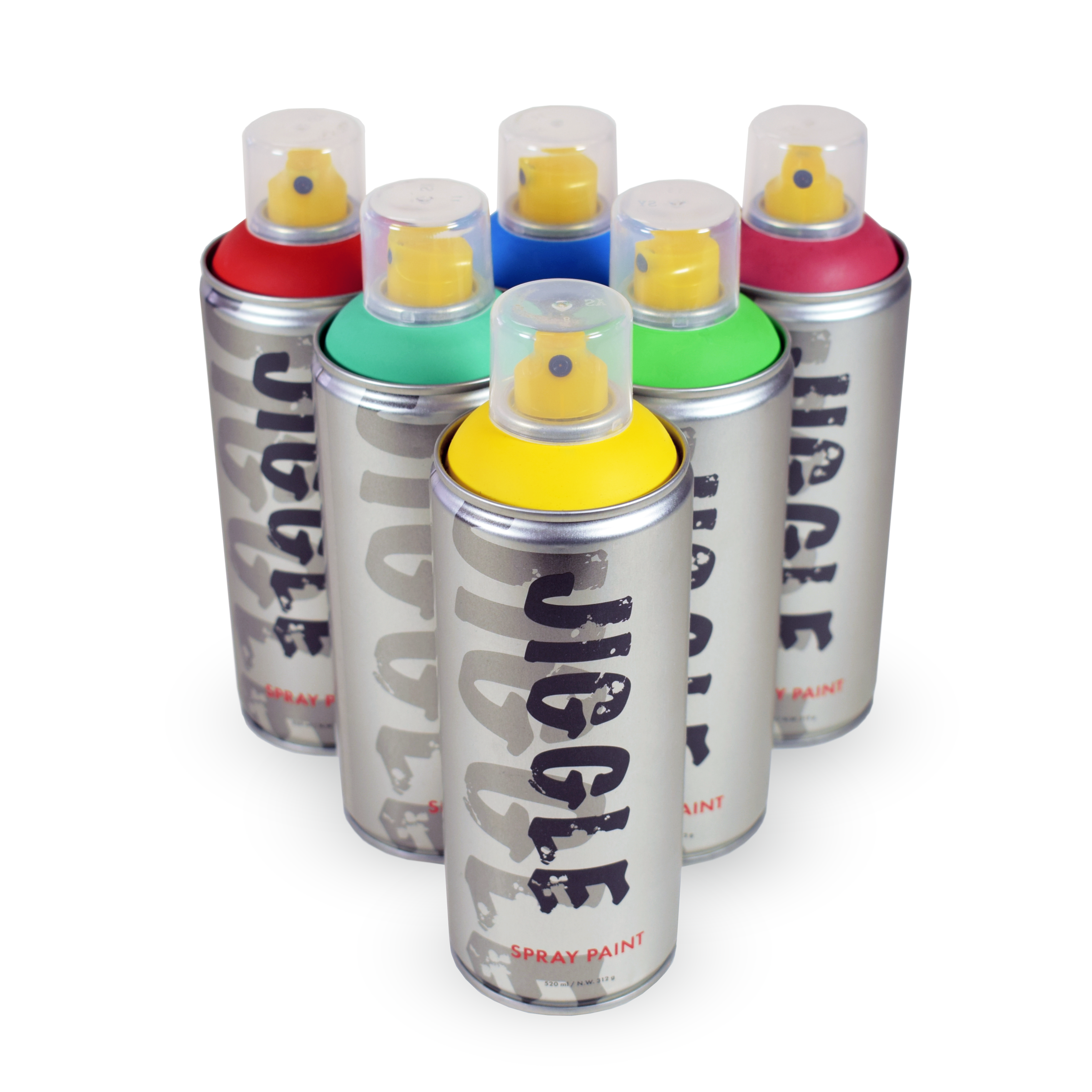 Аэрозольная краска для граффити JIGGLE® 520 мл суперматовая