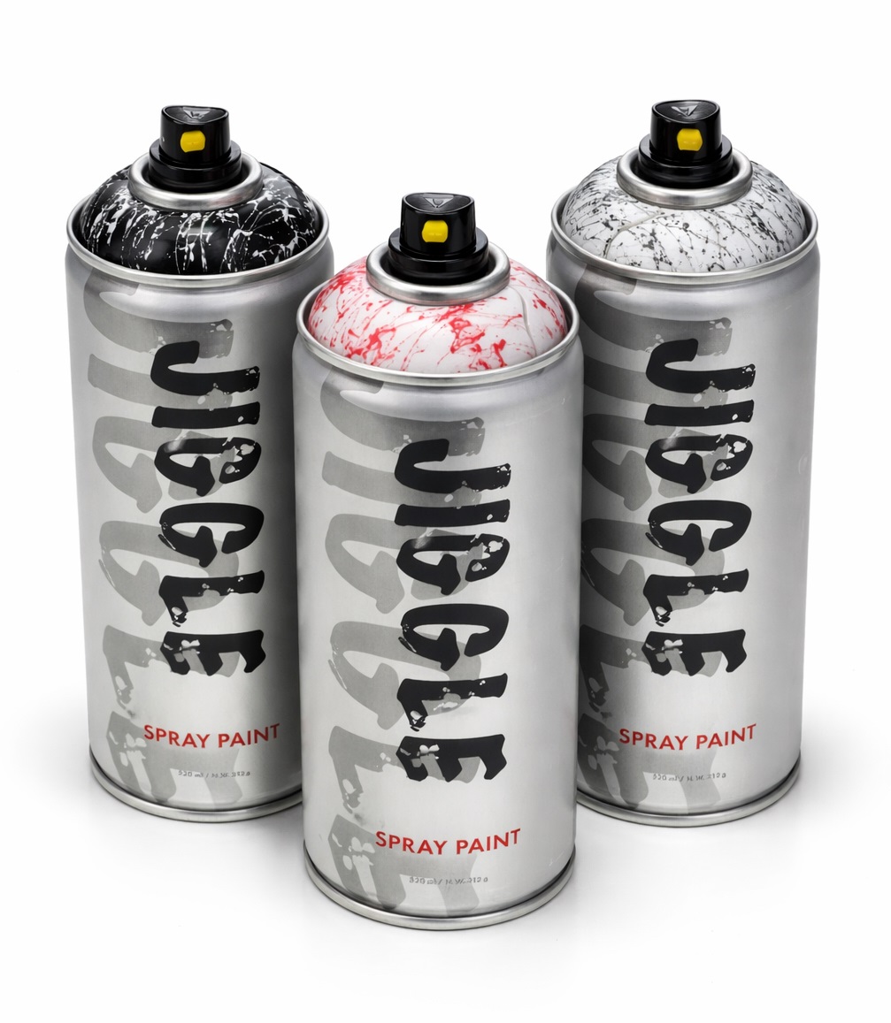 Аэрозольная краска для граффити JIGGLE с эффектом мрамора 520 мл